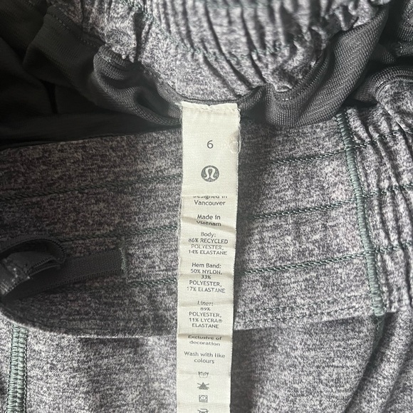 Gray Lululemon shorts - Picture 3 of 3
